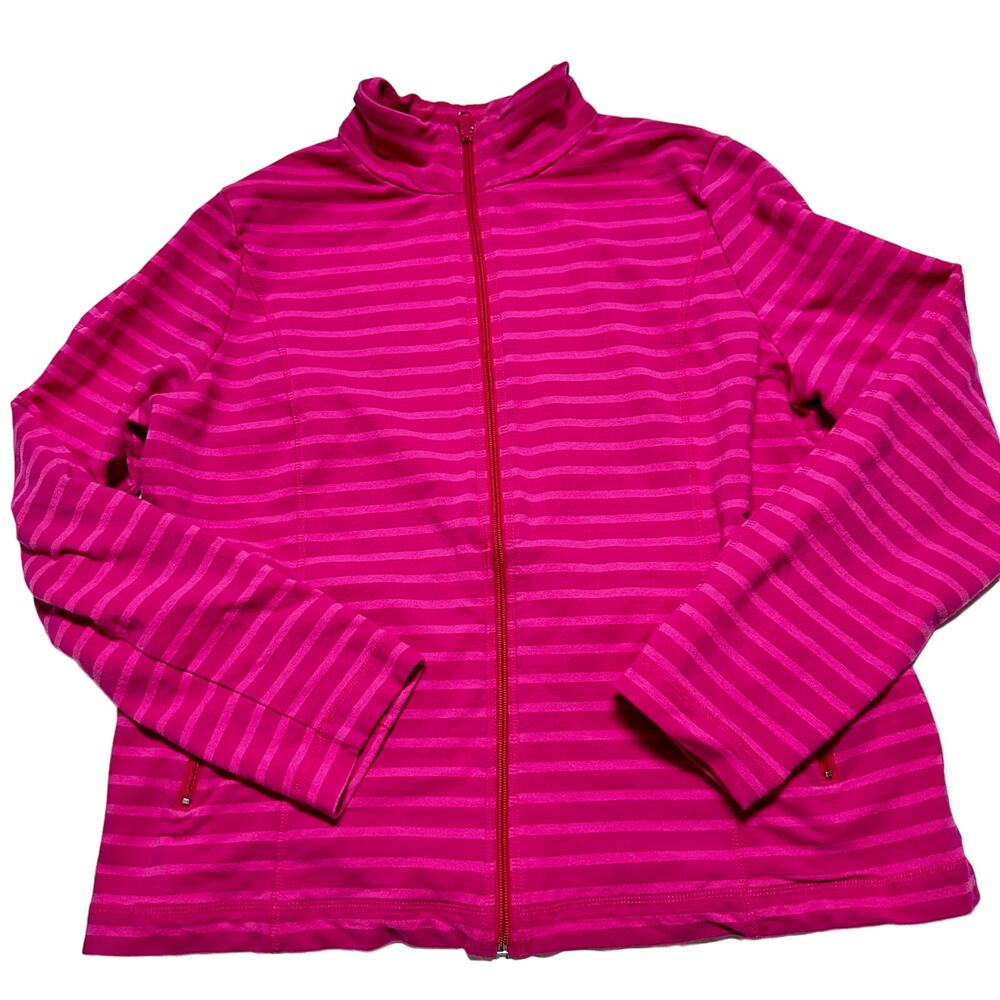 Jones New York Pink Striped Jacket